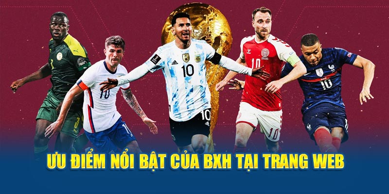 Ưu điểm nổi bật của BXH tại trang web thành viên nên biết