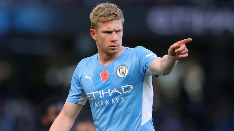  Cầu thủ Kevin De Bruyne đá cho Man City